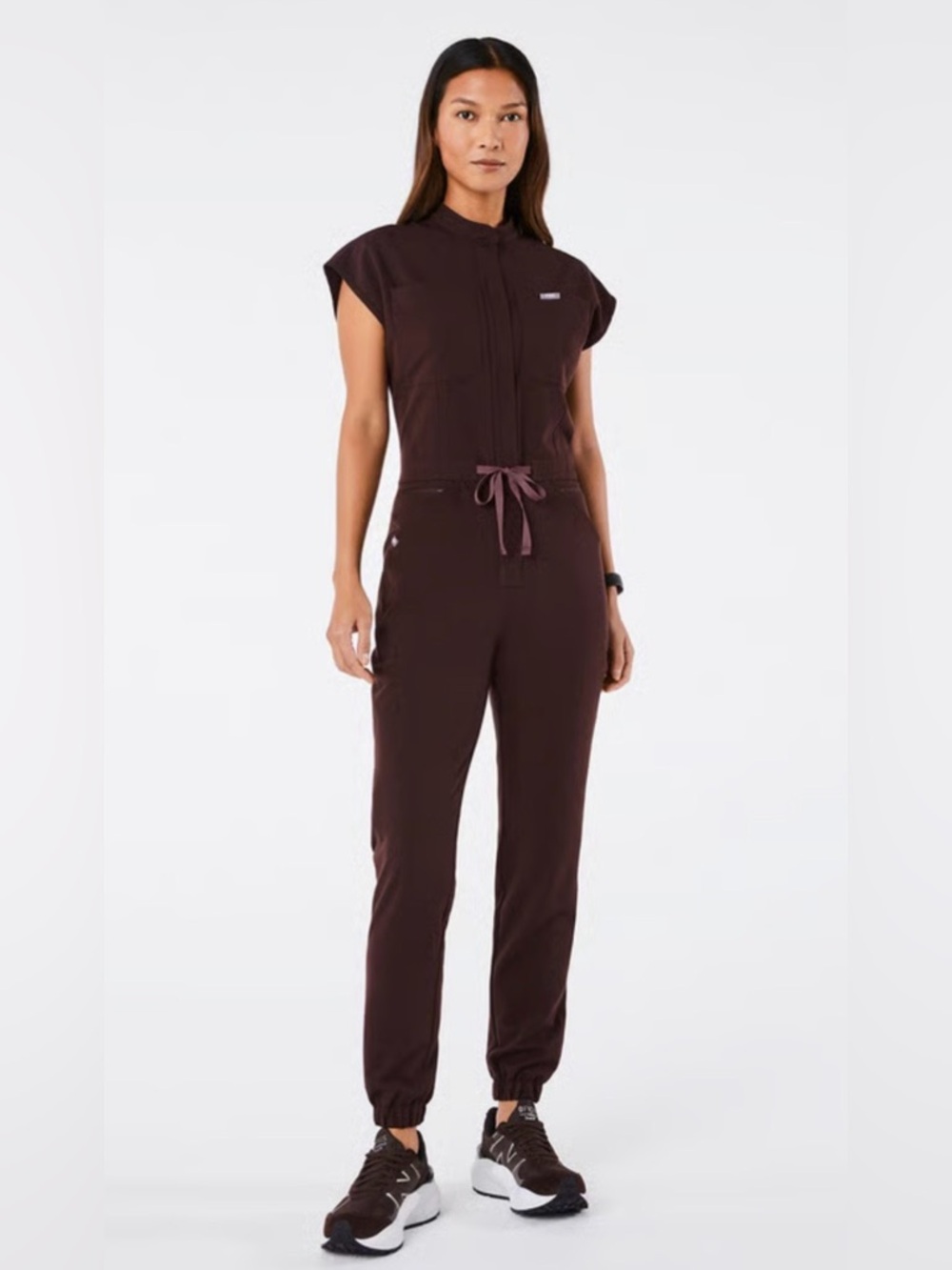 Figs Limited Edition Rafaela Cargo Jumpsuit in Espresso. Size Medium. NWT.